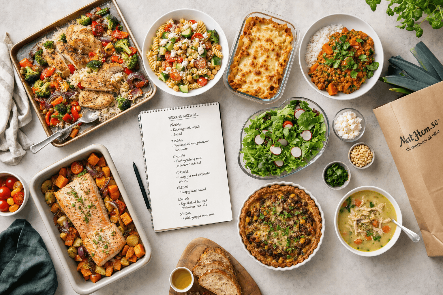 Grocery-delivery meal plan