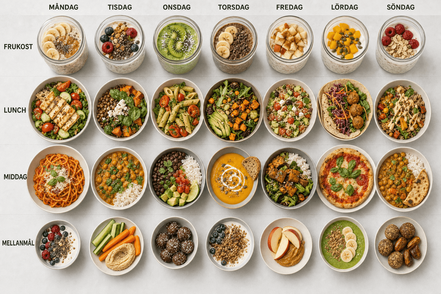 Vegetarian meal plan