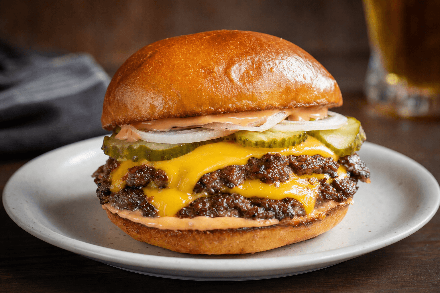 The World's Best Smashed Cheeseburger